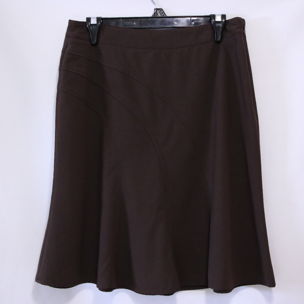 G.H Bass & Co. chocolate brown stretch skirt women's 4